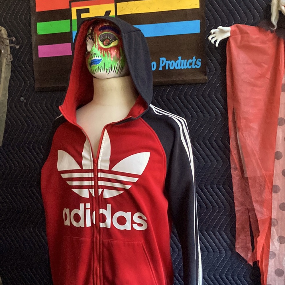 Vintage Adidas Dual Tone Hoodie L